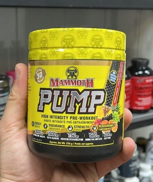 پمپ بدنسازی ماموت ماموت (Mammoth Pre-Worko حجم ۳۰۰ گرم