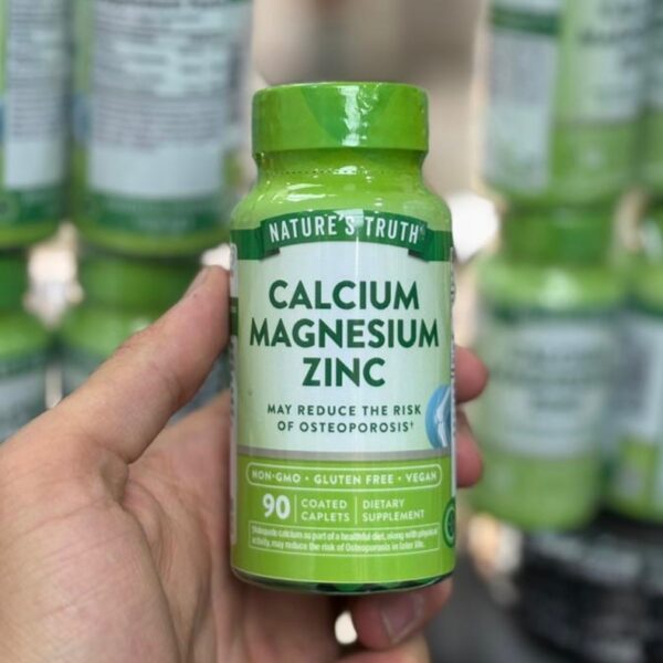 کلسیم منیزیم زینک نیچرز تروث 90 عددی Nature’s Truth Calcium Magnesium Zinc Caplets