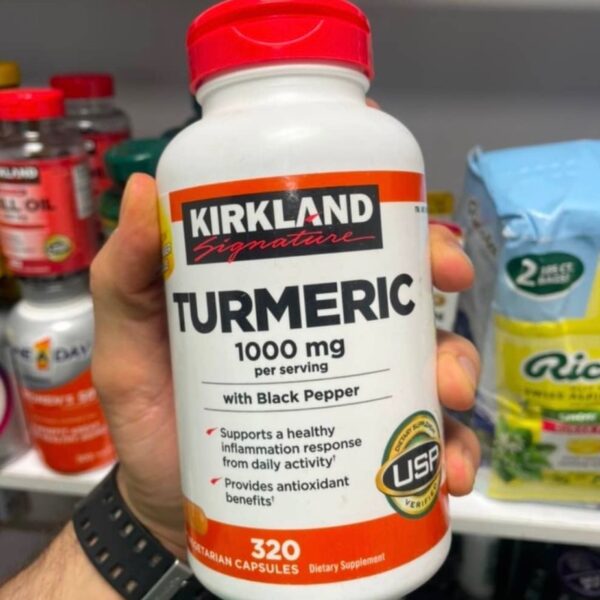 کپسول زردچوبه کرکلند 320 تایی Turmeric Kirkland Signature