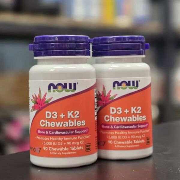 ویتامین D3-K2 جویدنی ناو فودز NOW D3 K2