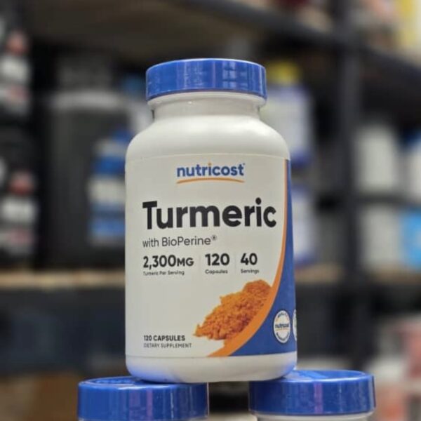 ترموریک زردچوبه ناتری کاست (۱۲۰عددی)Nutricost Turmeric